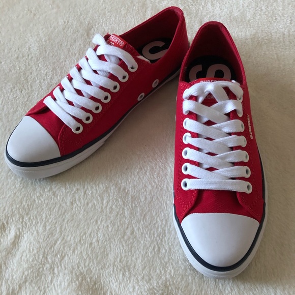 Superdry Other - Superdry Red canvas sneaker New w box